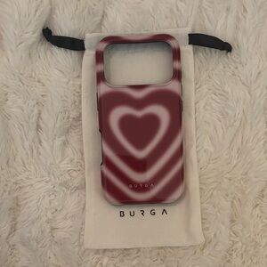 Burga Red Heart Phone Case